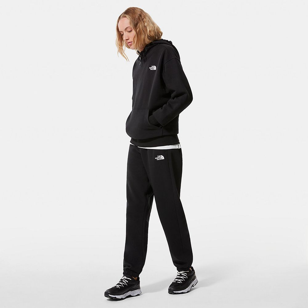 The North Face Joggers Womens Australia - The North Face Oversized Essential Black (ELP-045386)